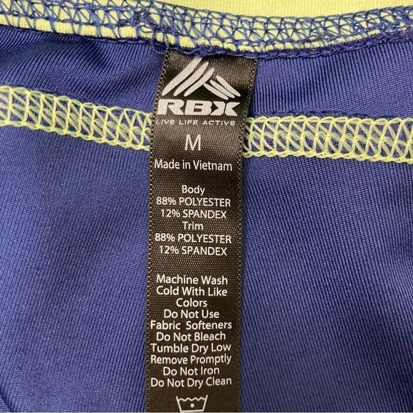RBX Live Life Active Workout Leggings Size Medium Blue Gray - Picture 8 of 8
